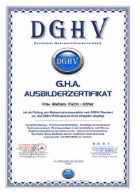 Ausbilderzertifikat Gebrauchshundeausbilder